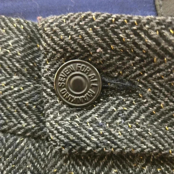 7 For All Mankind Womens Wool Low Rise Flare Trouser Pants Gray Size 30 - Picture 4 of 14